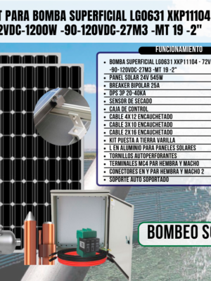 KIT BOMBA SUPERFICIAL LG0631 XKP11104-72VDC-1200W-90-120VDC-27M3-MT 19 -2″