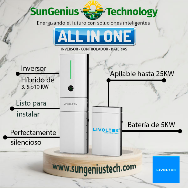 Sistema ALL IN ONE 5KW fase dividida - Imagen 2