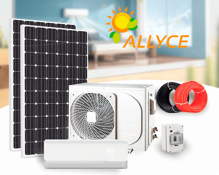 KIT AIRE ACONDICIONADO SOLAR - HIBRIDO 24.000 BTU (FRIO/CALOR)