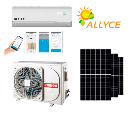 KIT AIRE ACONDICIONADO SOLAR - HIBRIDO 24.000 BTU (FRIO/CALOR) - Imagen 2