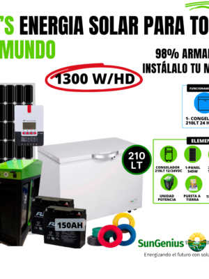 KIT CONGELADOR 210 LTS SOLAR 12/24 VDC