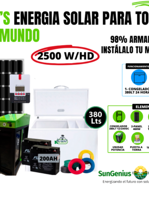 KIT CONGELADOR 380 LTS SOLAR 12/24 VDC