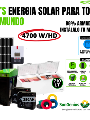 KIT CONGELADOR 710 LTS SOLAR 12/24VDC