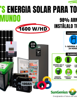 KIT NEVERA 235LTS SOLAR 12/24VDC