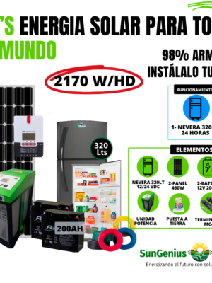 KIT NEVERA 320LTS SOLAR 12/2VDC