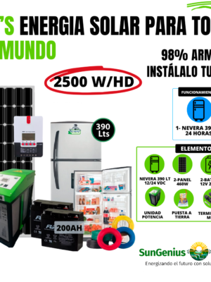 KIT NEVERA 390LTS SOLAR 12/24 VDC